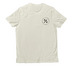 Small Refuse and Conquer front logo, a White Sand Allmade Organic Cotton Unisex Tee