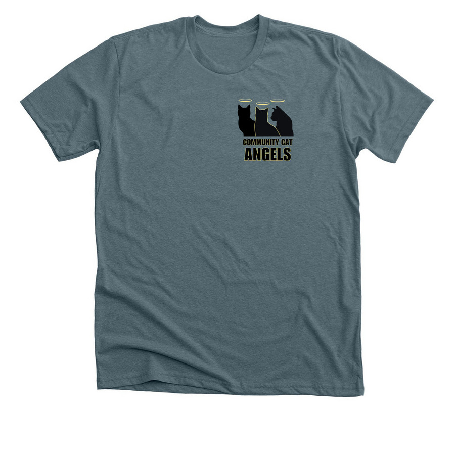 Social Battery, a Heather Slate Premium Unisex Tee