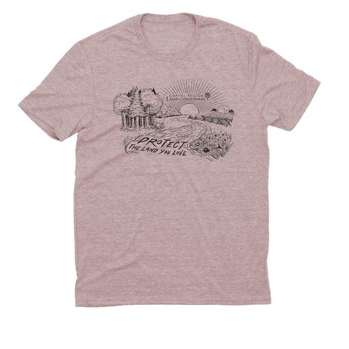 Protect the Land You Love - Black design, a Vintage Rose Allmade Eco Triblend Unisex Tee