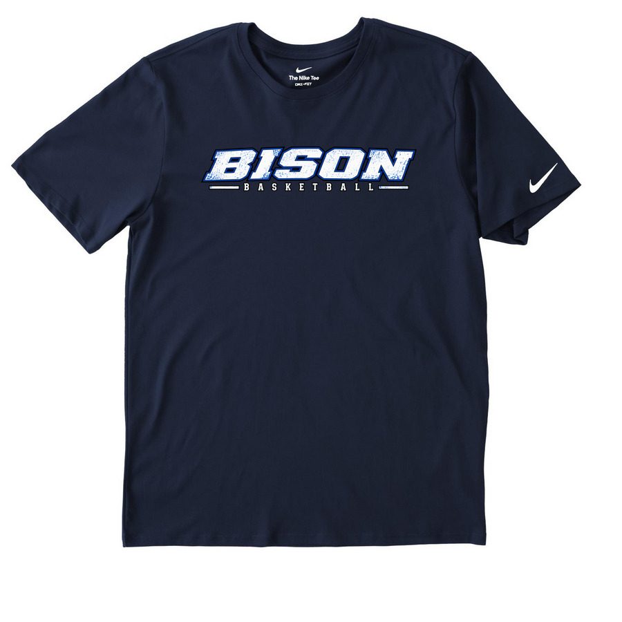 BCN Basketball, a College Navy Nike Dri-FIT Jersey Blend Performance Tee