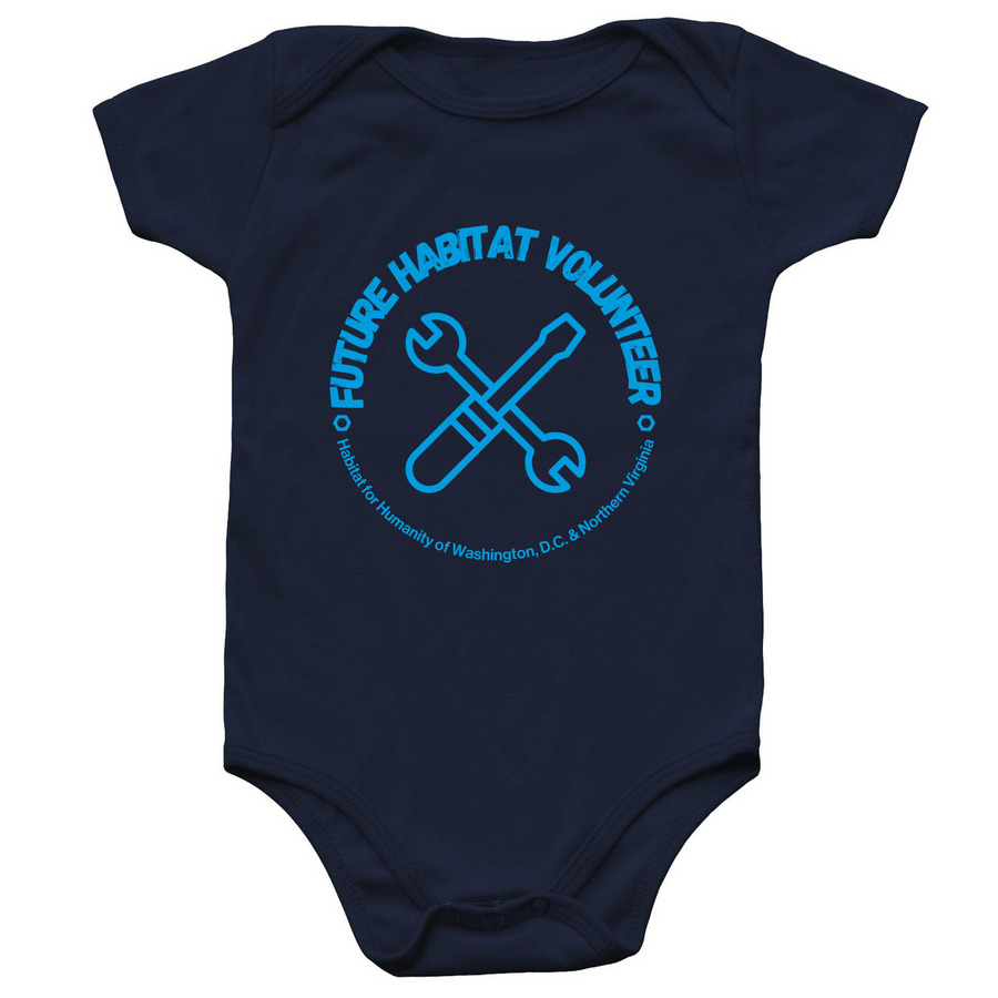 Future Habitat Volunteer, a Navy Infant Onesie