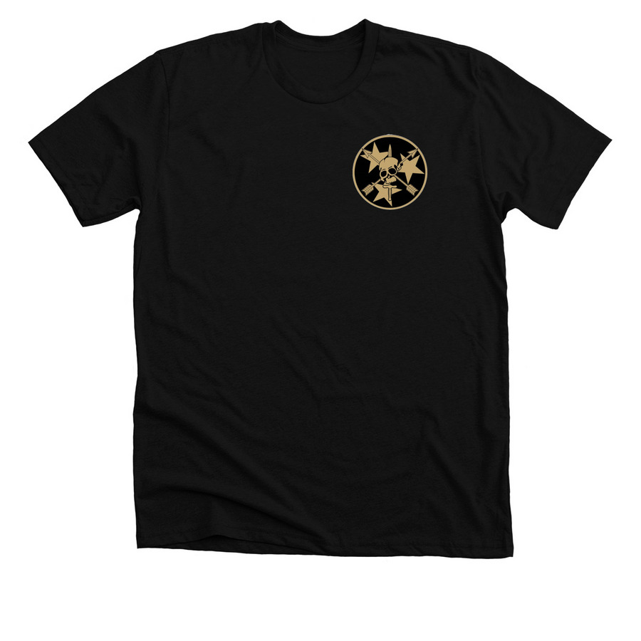 Troop Shyt, a Solid Black Blend Premium Unisex Tee