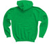 Classic Leaf, a Irish Green Youth Pullover Hoodie (back-view)