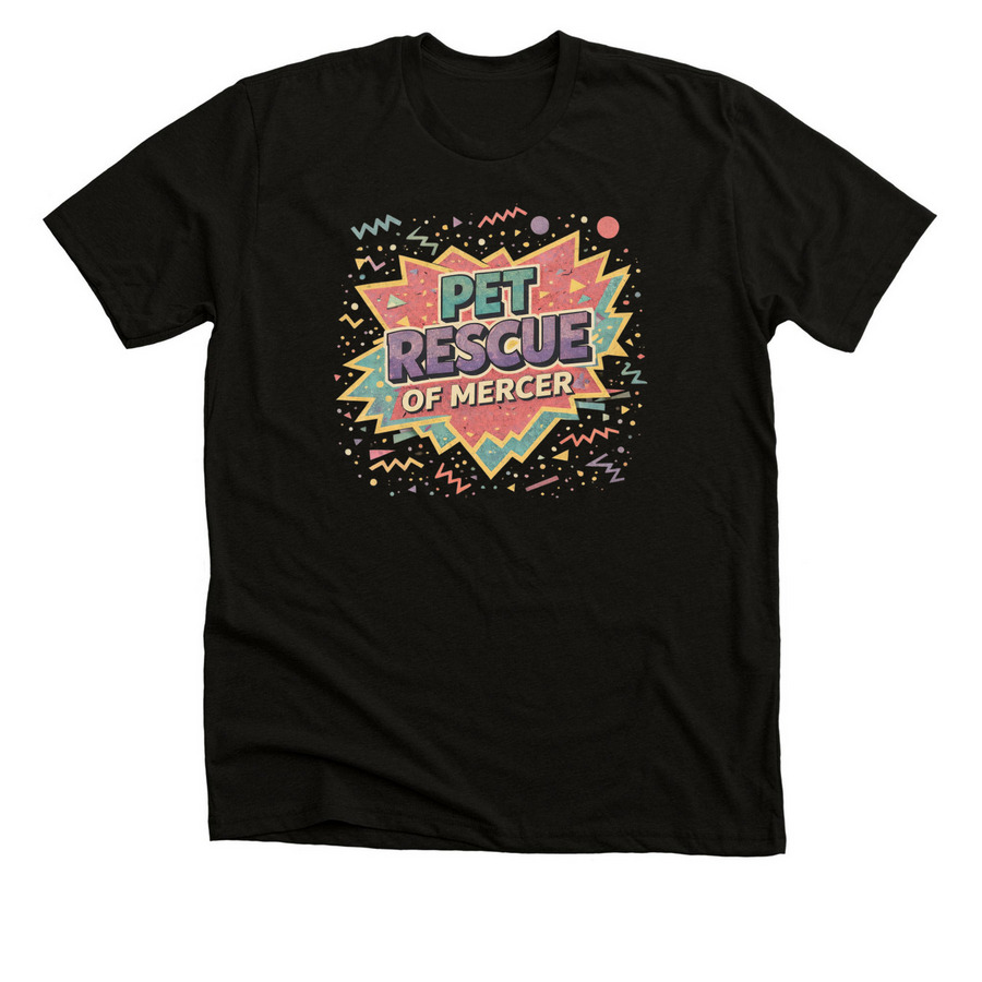 Saved by the Bark, a Black Heather Premium Unisex Tee