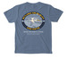 WWCC X KNGDMCO - HB PELI BLUE, a Blue Jean Comfort Colors Pocket Tee (back-view)
