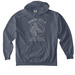 Psalm 62:1-2, a Denim Comfort Colors Pullover Hoodie