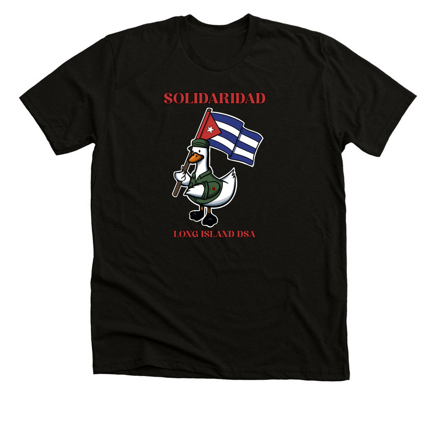 Solidaridad, a Solid Black Blend Premium Unisex Tee