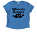 #Mavericks Monsters Gear, a Azure Blue Allmade Eco Triblend Women?s Scoop Neck Tee