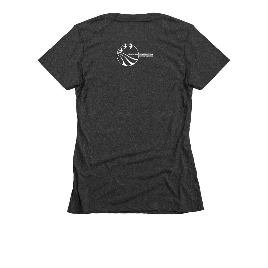 Nunulu & 'Akihike'ehi'ale Moon Shirt, a Charcoal Women's Slim Fit Tee (back-view)