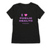 I Heart Public Health, a Deep Black Allmade Eco Triblend Women?s Tee