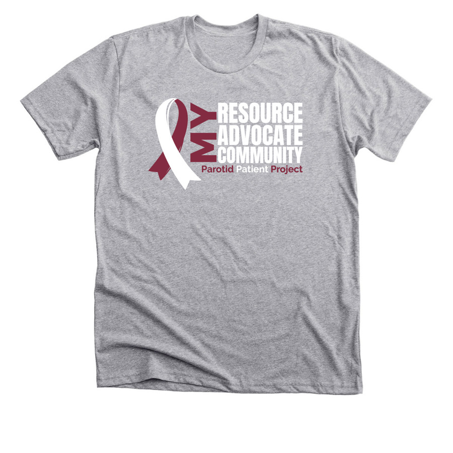 Parotid Patient Project, a Athletic Heather Premium Unisex Tee