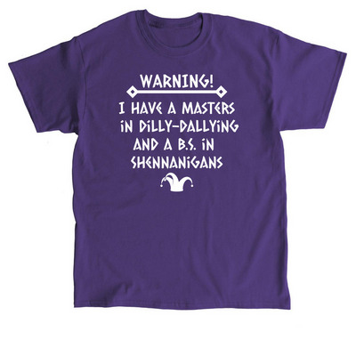 Higher Education Humor, a Purple Classic Unisex Tee