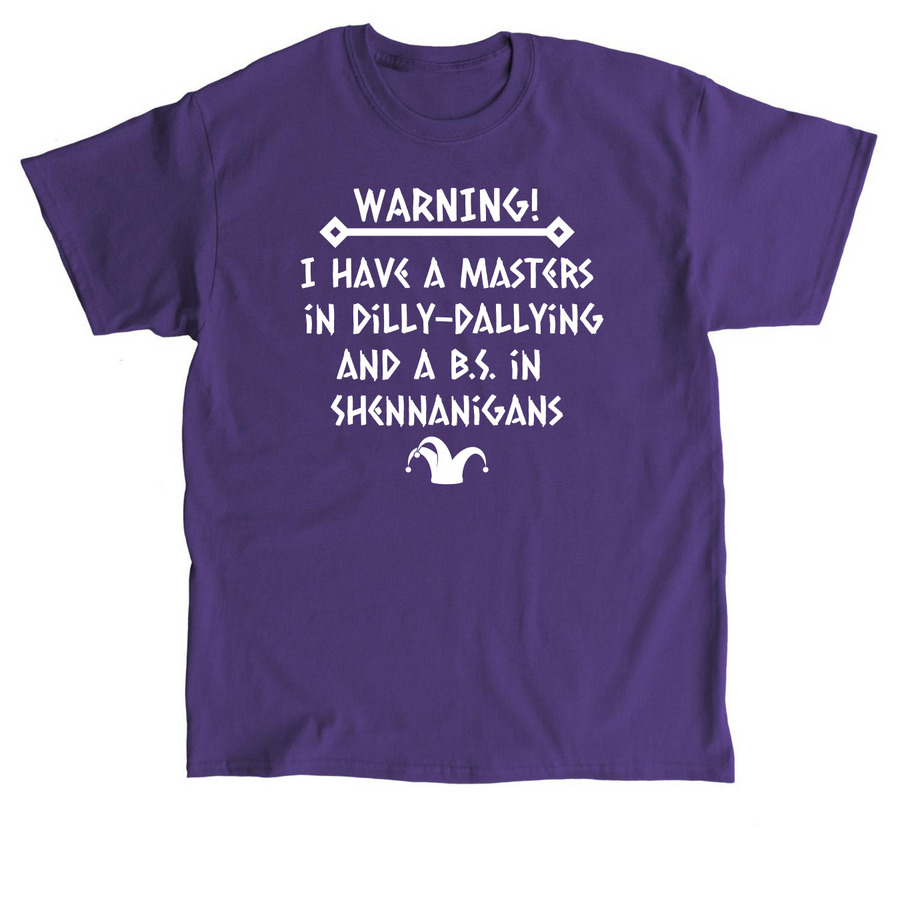 Higher Education Humor, a Purple Classic Unisex Tee