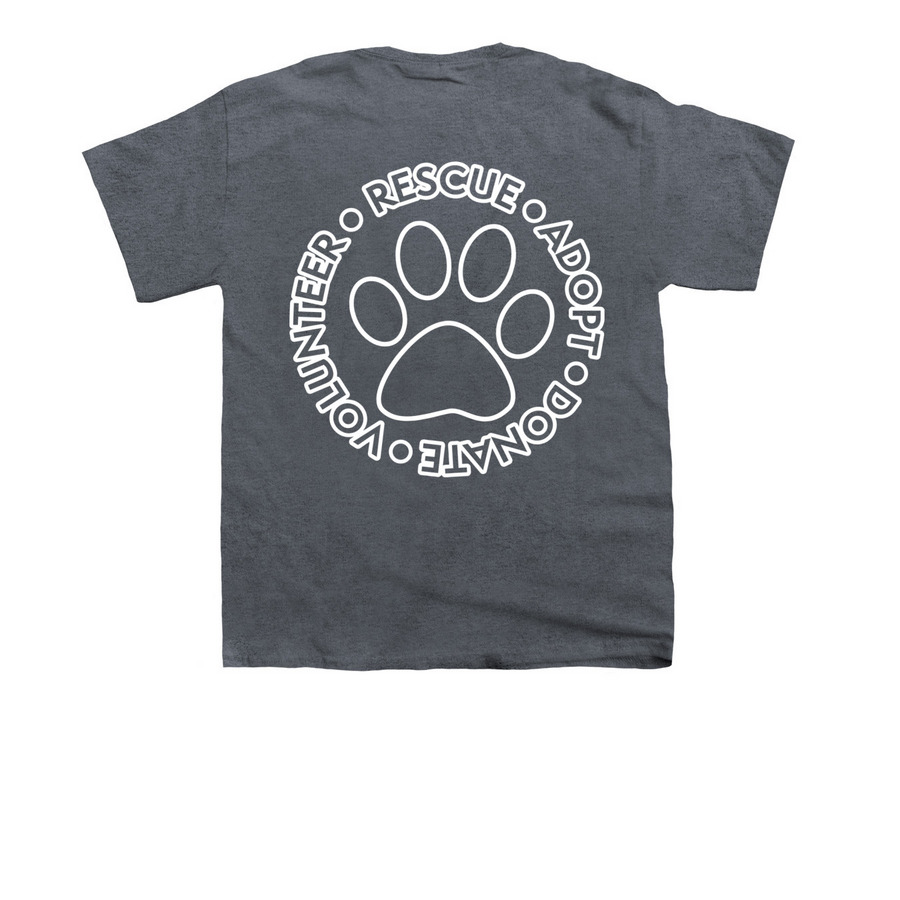 HHR Fundraiser for Poodles, a Dark Heather Youth Unisex Tee (back-view)