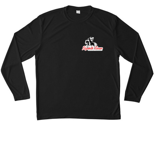 Performance wear, a Black Unisex Performance Long Sleeve Tee