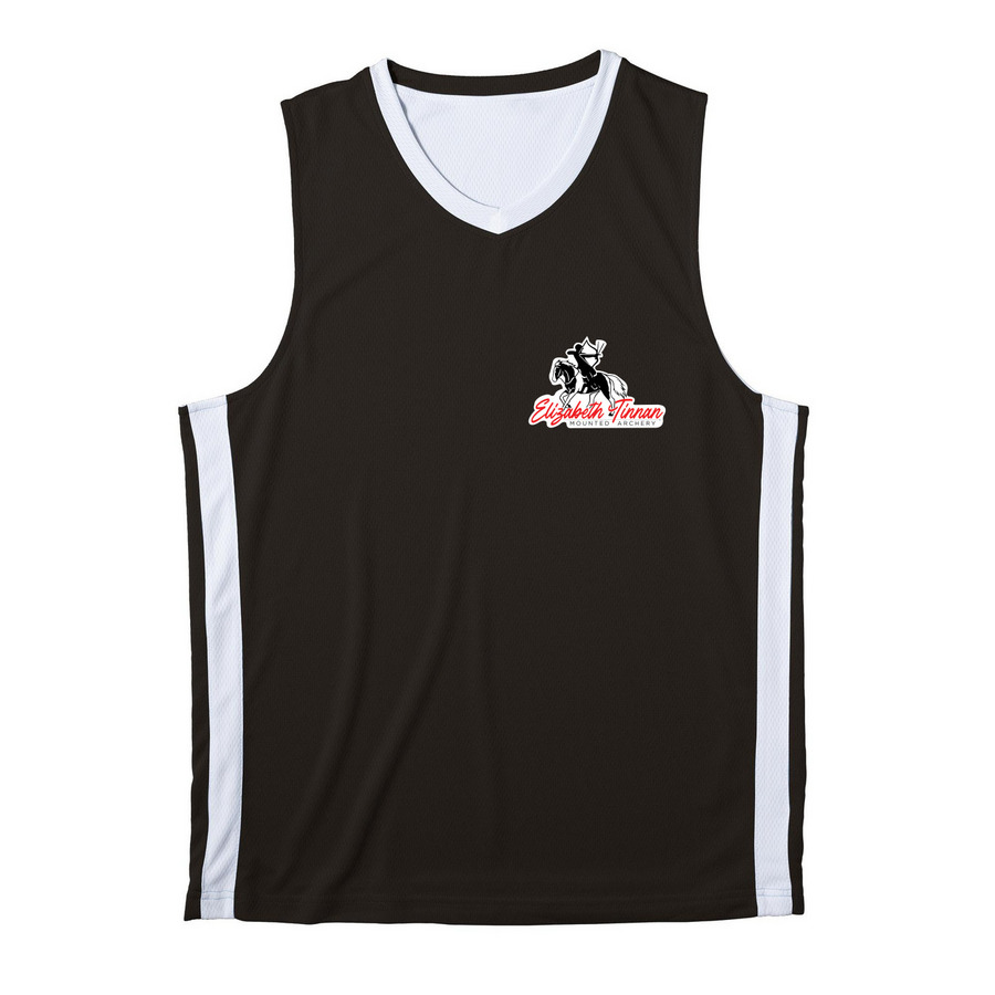 Performance wear, a Black/ White Reversible Basketball Jersey