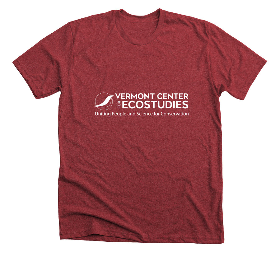 Vermont Atlas of Life, a Heather Canvas Red Premium Unisex Tee