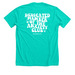 Anxiety Club, a Heather Sea Green Premium Unisex Tee (back-view)
