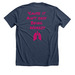 APAPP Asthma Committee, a Heather Navy Premium Unisex Tee (back-view)