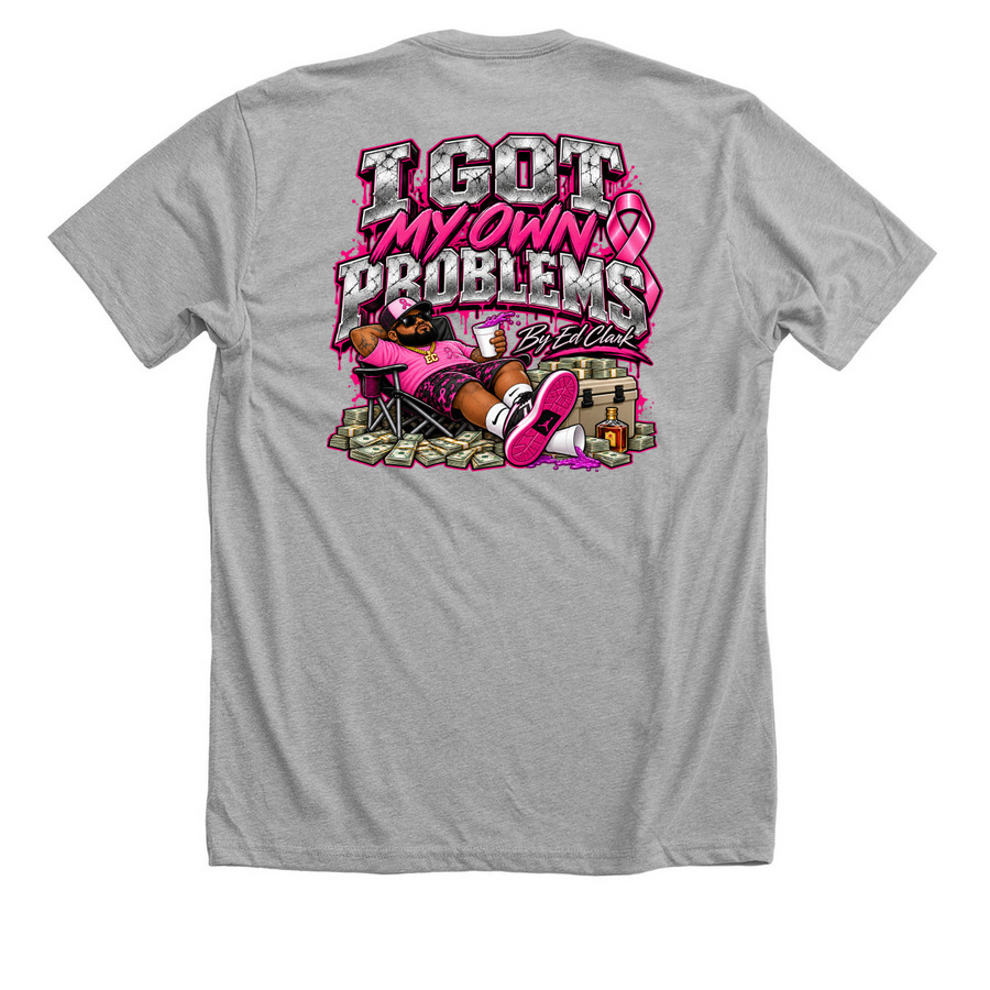 GMOP BY ED.C, a Athletic Heather Premium Unisex Tee (back-view)