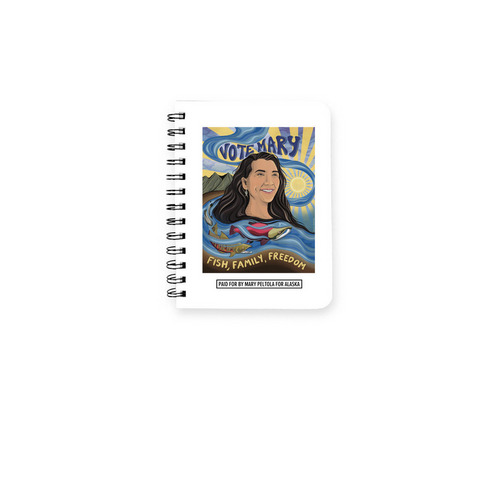Vote Mary Notepad, a White Spiral Notebook