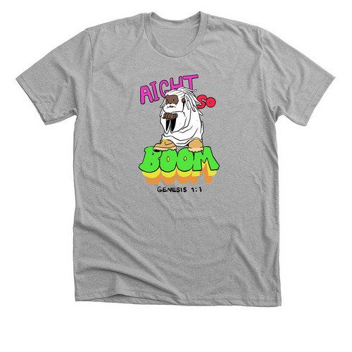 Aight so Boom III, a Athletic Heather Premium Unisex Tee