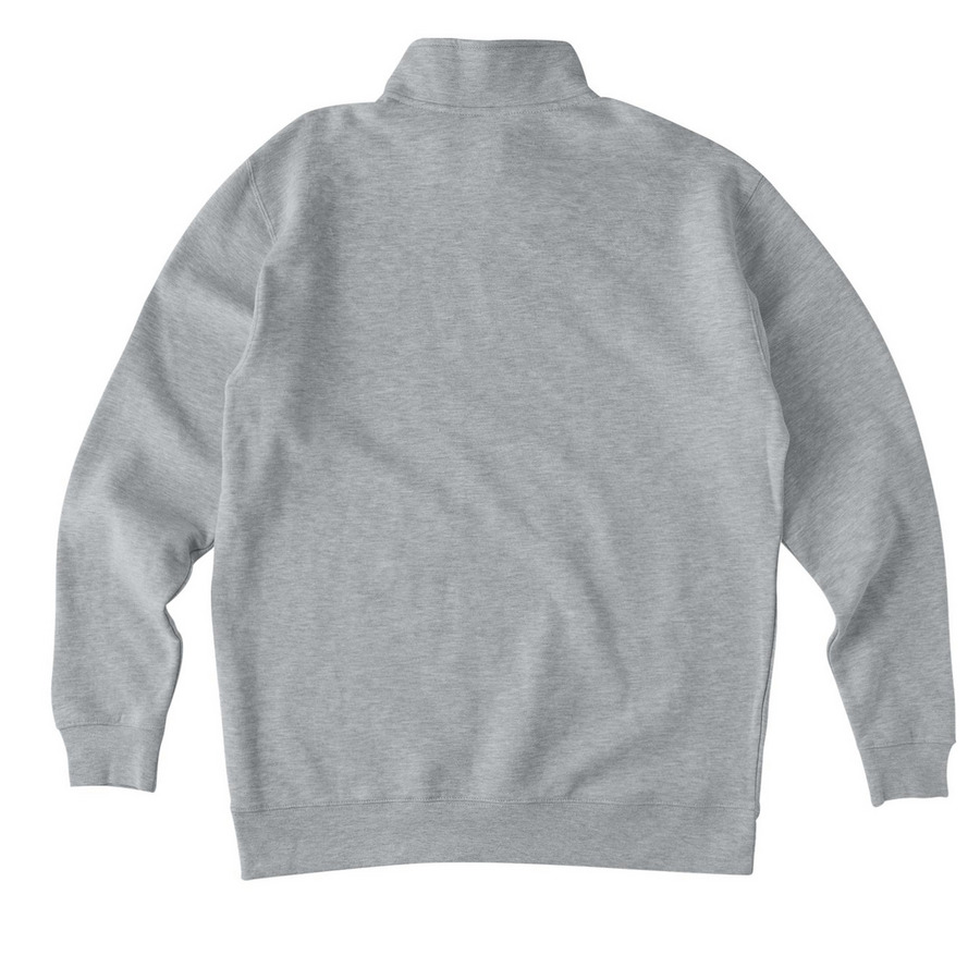 Chambers Primary Staff&nbsp;, a Grey Heather Midweight Quarter Zip Pullover (back-view)