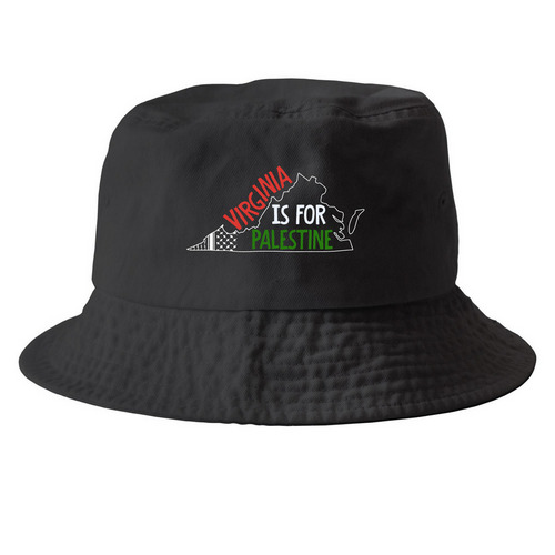 VA4P Color Logo Bucket Hat, a Black Printed Bucket Hat
