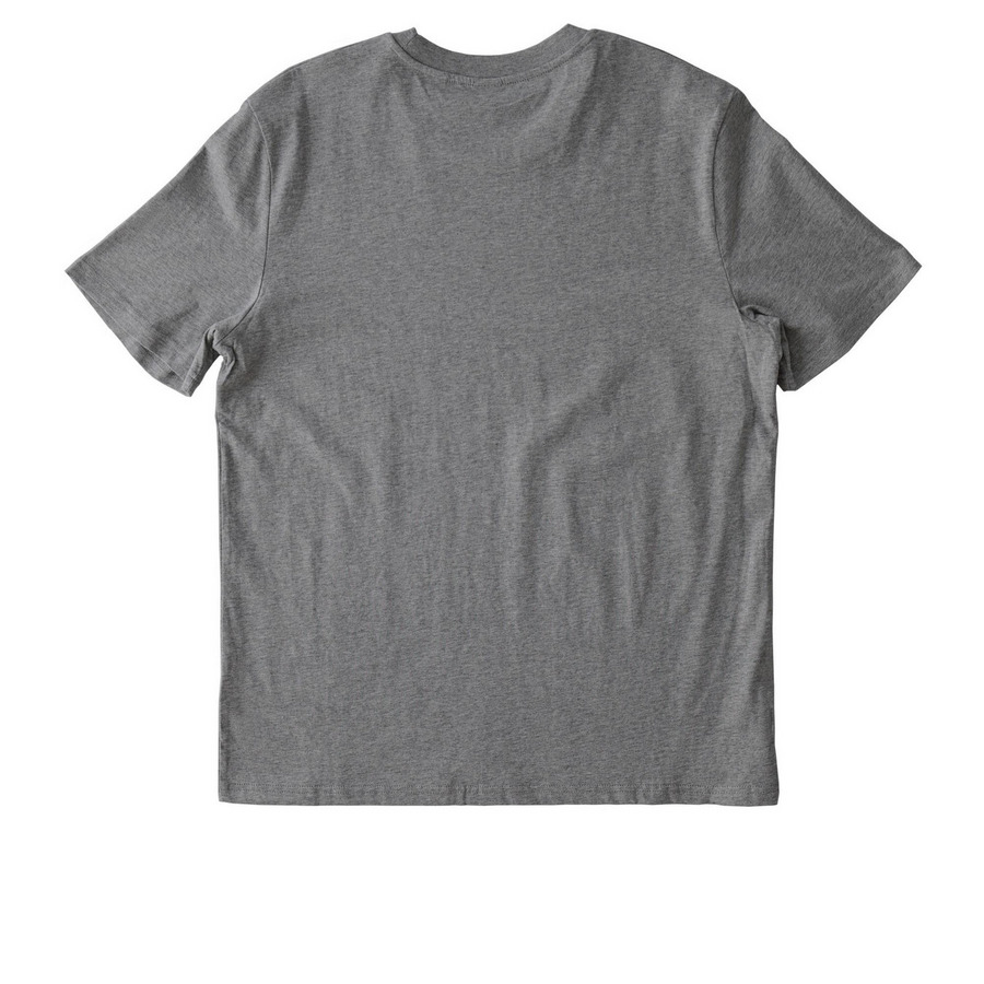 2026 Wisconsin Prairie Chicken Festival, a Mid Heather Grey Stanley/Stella Unisex Creator 2.0 Tee (back-view)
