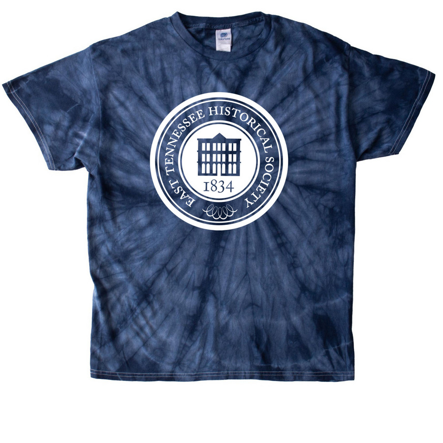 ETHS Logo Apparel, a Navy Classic Tie Dye Tee