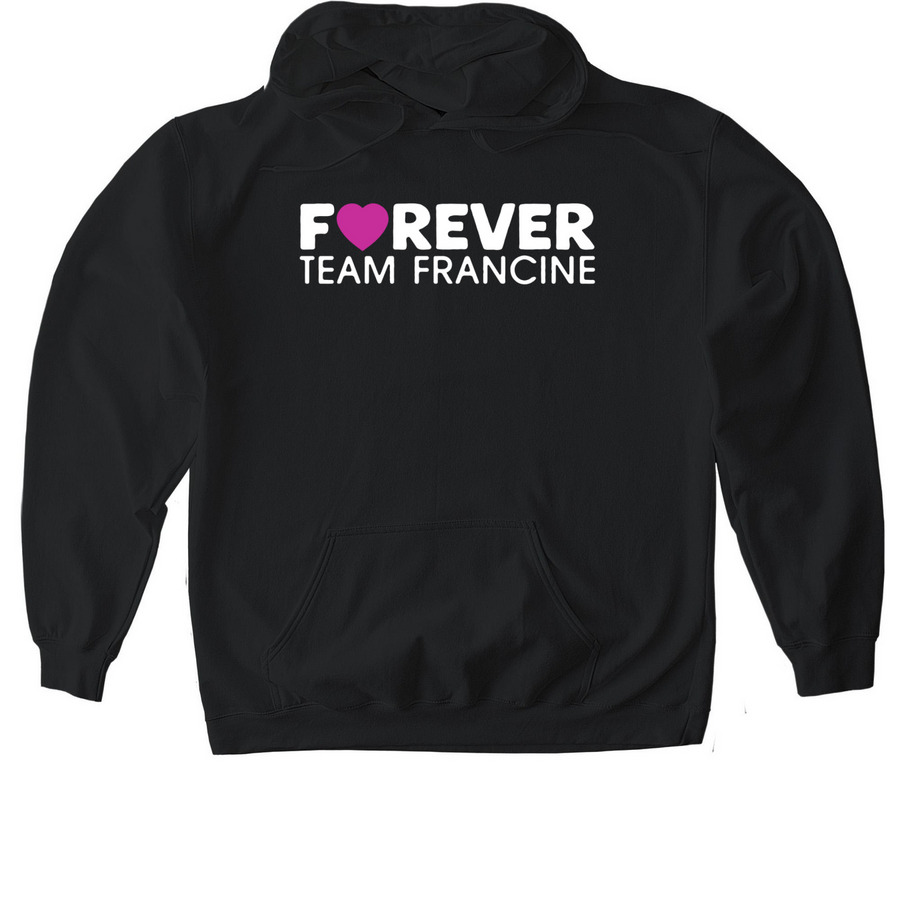 Forever Team Francine, a Black Gildan Softstyle Pullover Hoodie