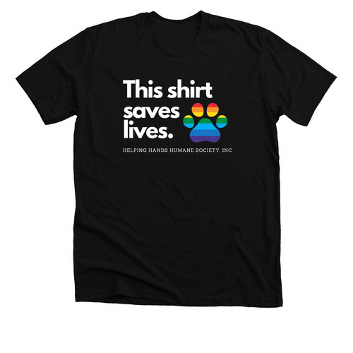 Saving Lives, a Solid Black Blend Premium Unisex Tee