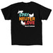Spay, Neuter, Love: Dogs, a Black Classic Unisex Tee (back-view)