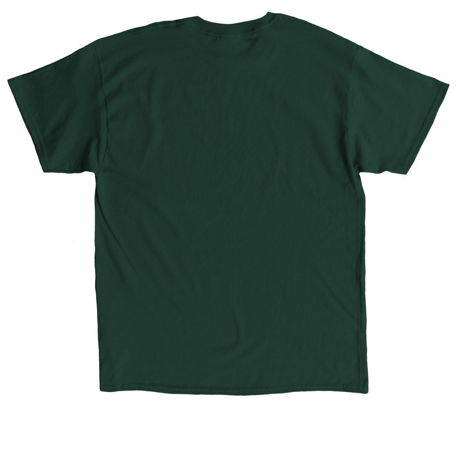 Wild Animal Tracks of Illinois, a Forest Green Classic Unisex Tee (back-view)