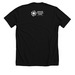 Support Your Local Food Bank, a Solid Black Blend Premium Unisex Tee (back-view)