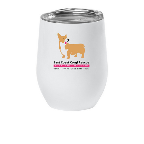 ECCR Wine Tumbler, a White Insulated Wine Cup