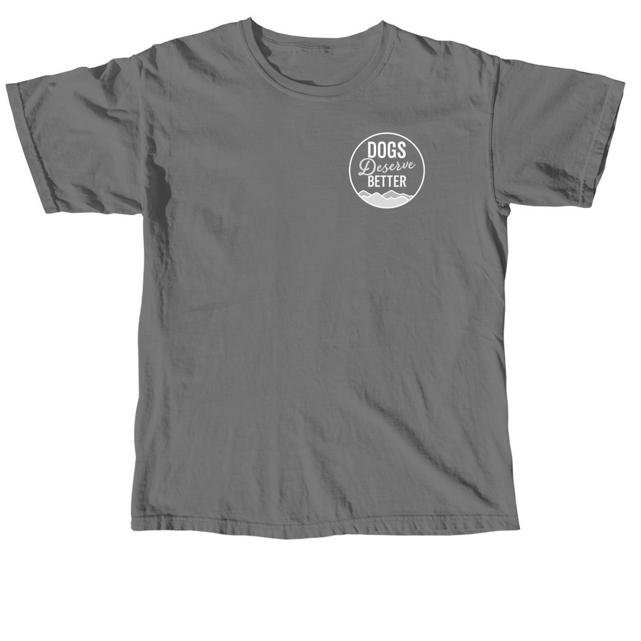 Front & Back Logo (Adult), a Grey Comfort Colors Unisex Tee