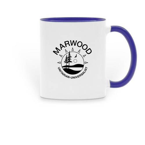 Mugs, a Dark Blue Two-Tone Ceramic Mug