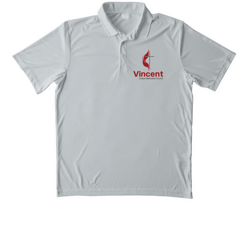 Men's Performance Polo, a Silver Unisex Performance Polo