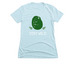 Stay Wild with Logo, a Ice Blue Women's Slim Fit Tee