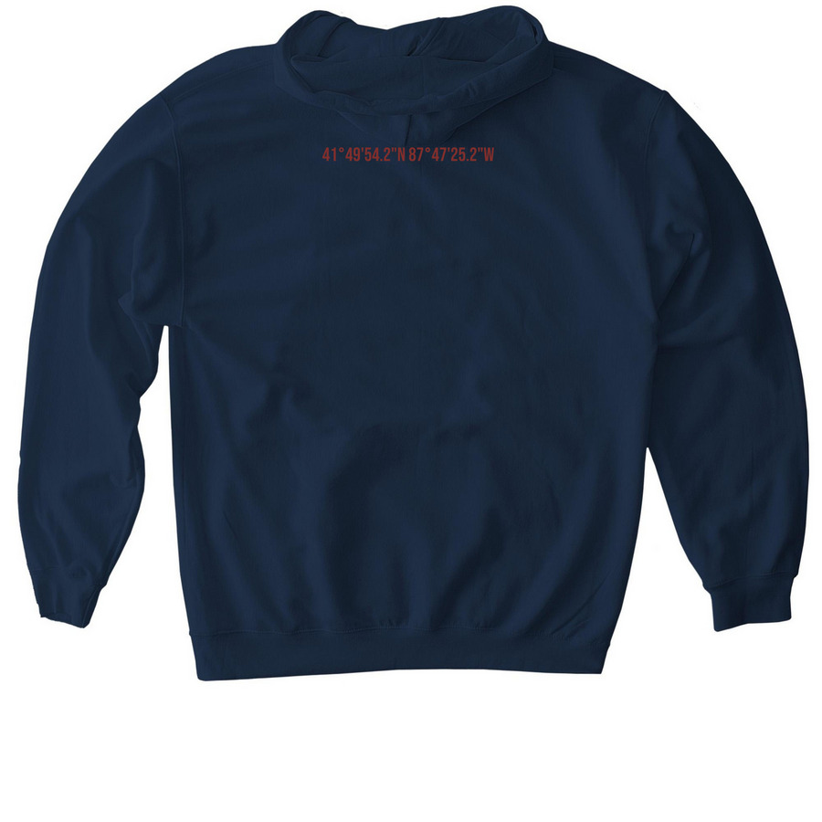 Someone on Wesley, a Navy Gildan Softstyle Pullover Hoodie (back-view)