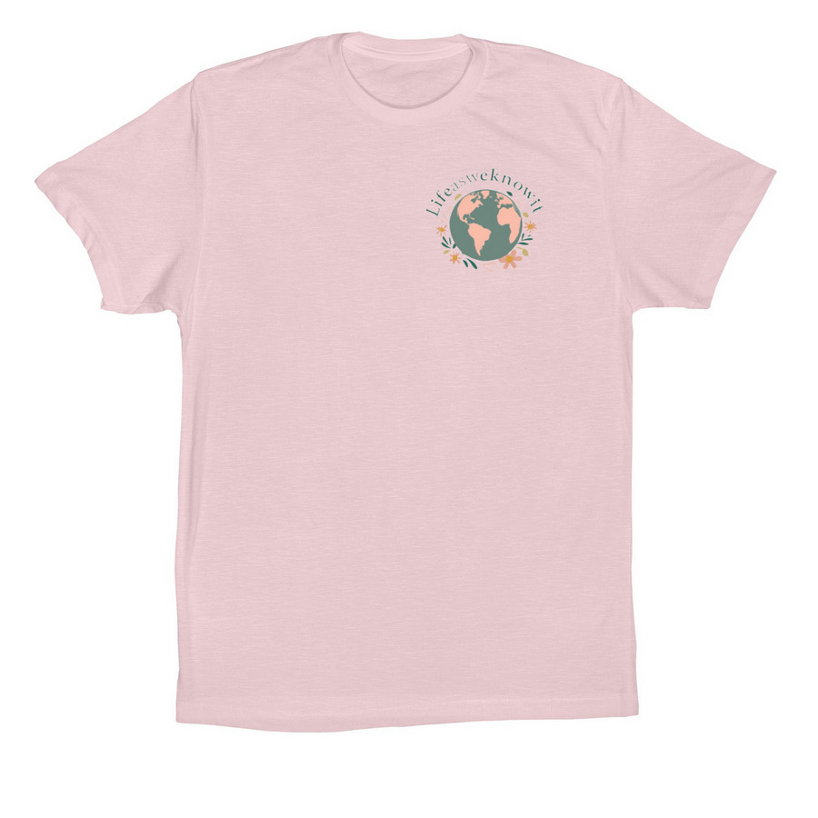 LifeAsWeKnowIt Original Crew, a Soft Pink Premium Cotton Tee