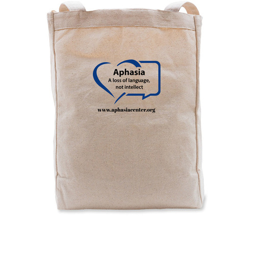 Aphasia Tote Bag, a Natural Recycled Cotton Tote Bag