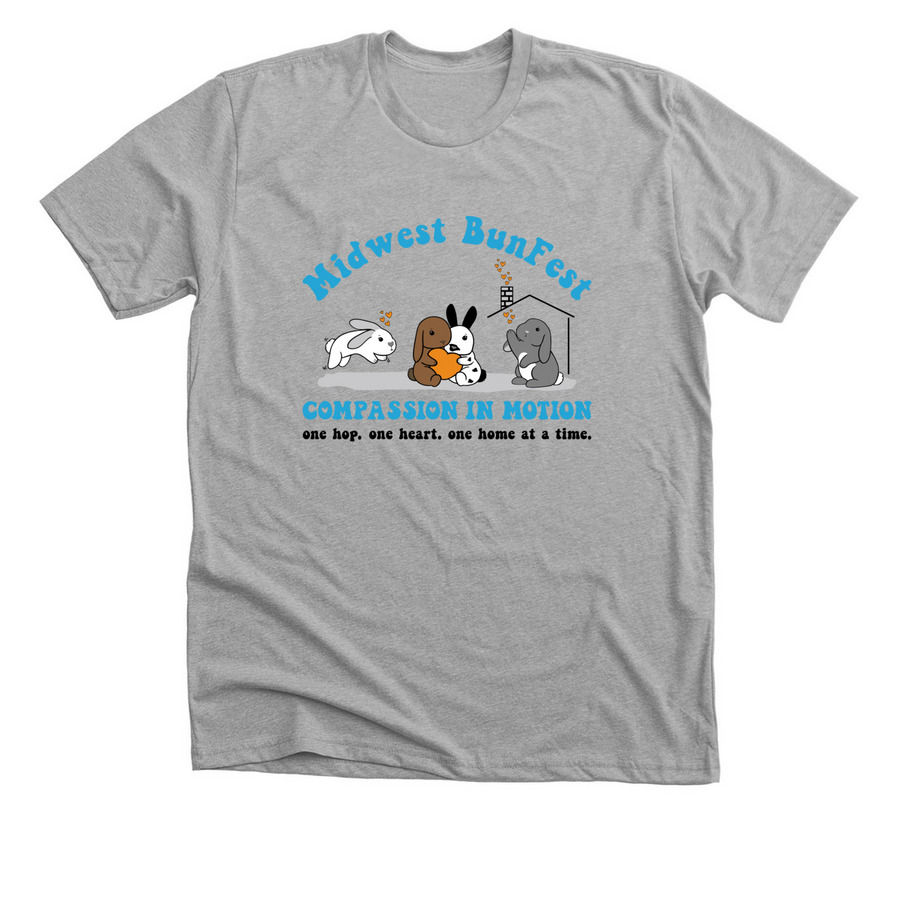 Midwest BunFest 2025, a Athletic Heather Premium Unisex Tee