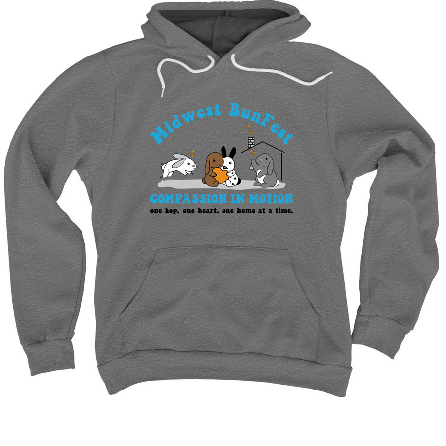 Midwest BunFest 2025, a Deep Heather Premium Pullover Hoodie