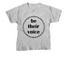 Be Their Voice, a Sport Grey Youth Unisex Tee