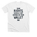 White Slogan Shirt, a Solid White Blend Premium Unisex Tee