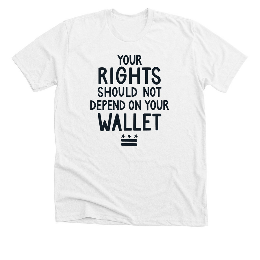 White Slogan Shirt, a Solid White Blend Premium Unisex Tee