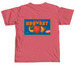 Vintage Label Wear, a Crimson Comfort Colors Unisex Tee (back-view)
