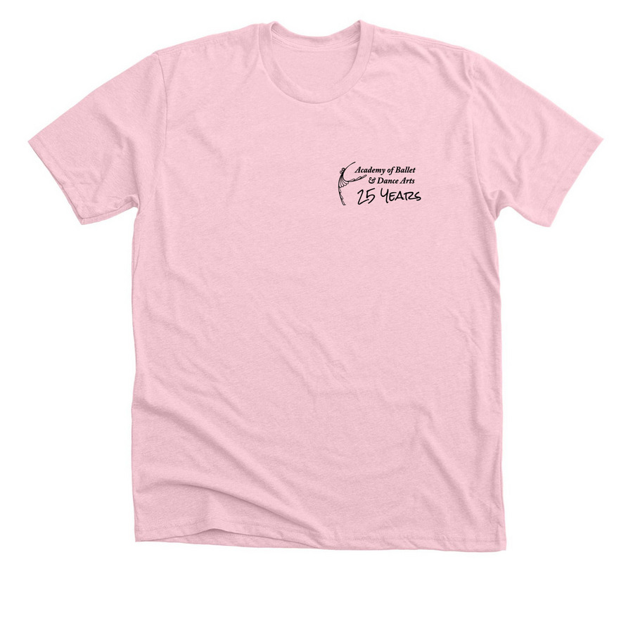 25 Years with ABDA Collection, a Heather Pink Premium Unisex Tee